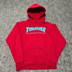 Thrasher Skateboard Magazine Hoodie Red Size S Used –‎ Excellent